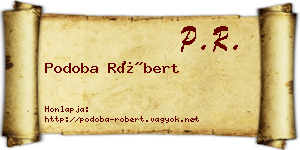 Podoba Róbert névjegykártya