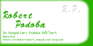 robert podoba business card